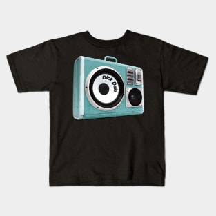 a radio 60s with sticker Dick Dale Kids T-Shirt